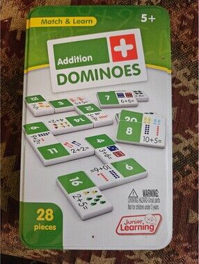 Mastering Addition Dominoes by Lakeshore learning ages 5+ open but unused